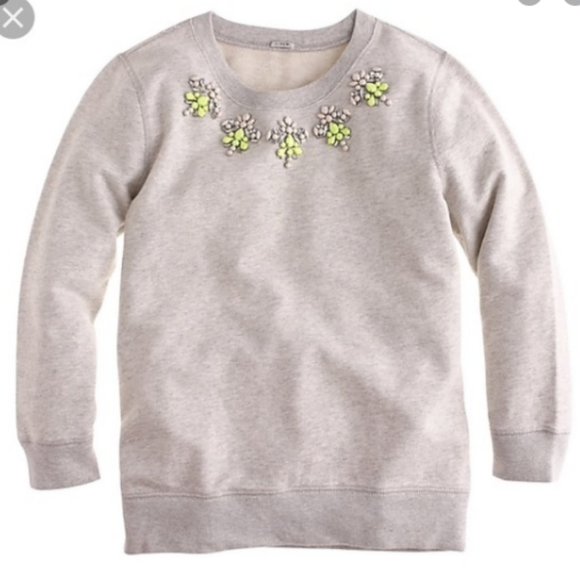 J. Crew Sweaters - J. Crew Jeweled Sweatshirt